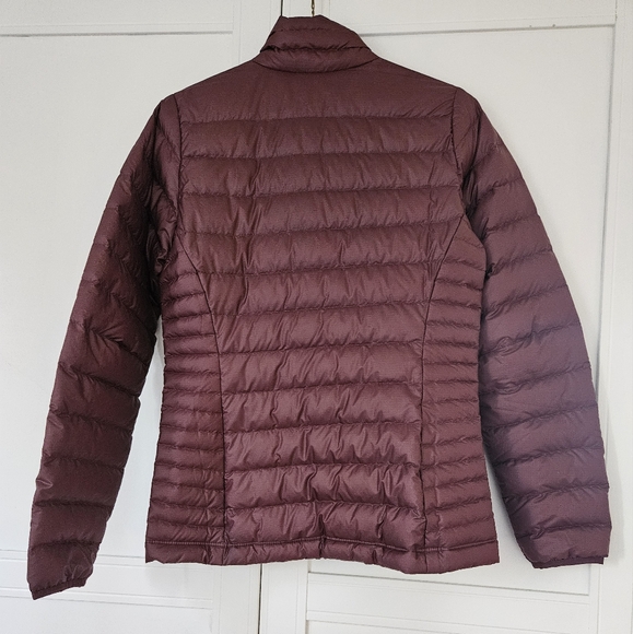 Patagonia Womens Burgundy Down Sweater Jacket - Picture 4 of 8